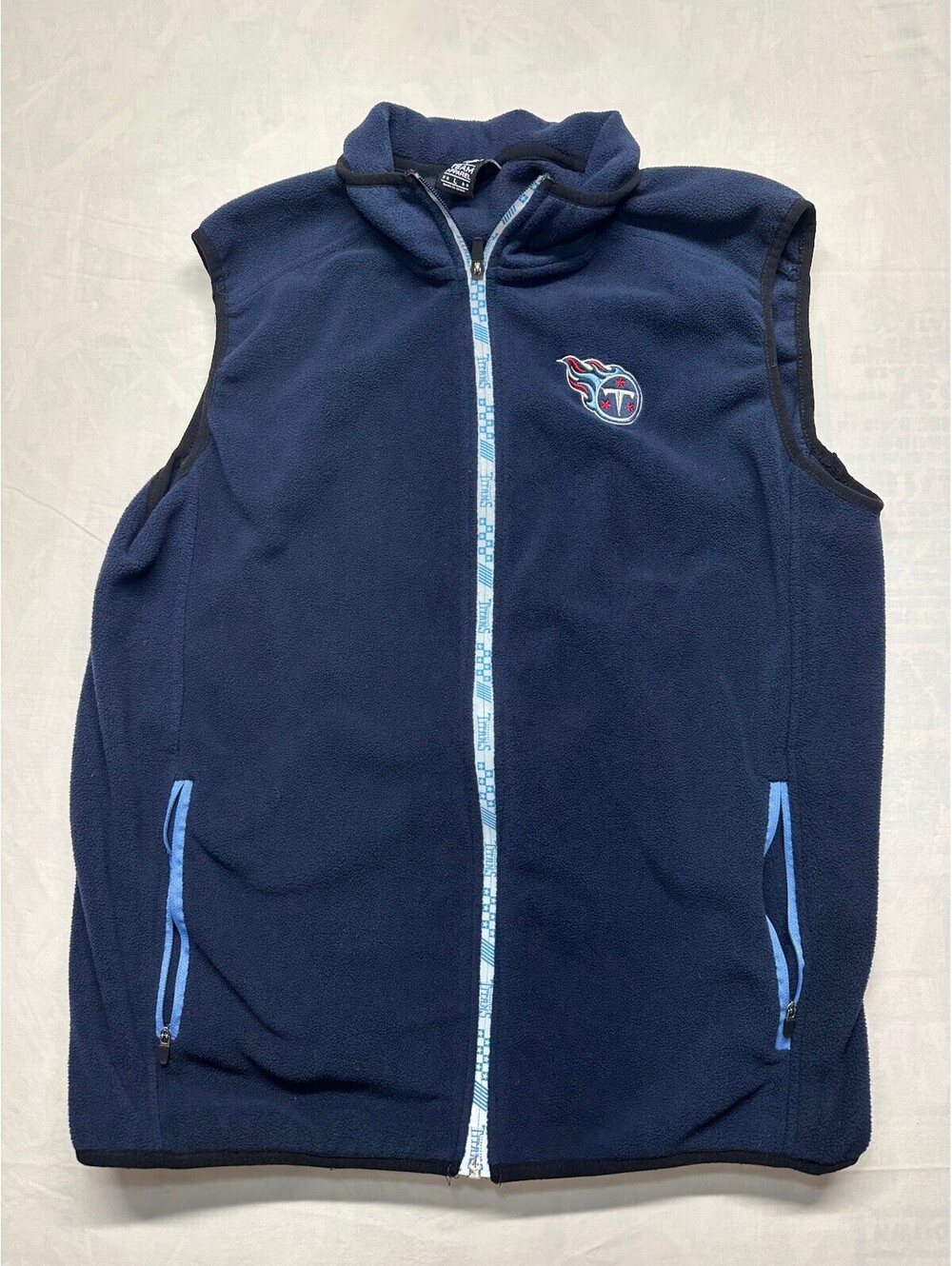 NFL Tennessee Titans Fleece Vest Men's Large